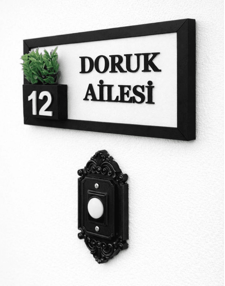 Kalp Detaylı İsimlik - Çift İsim