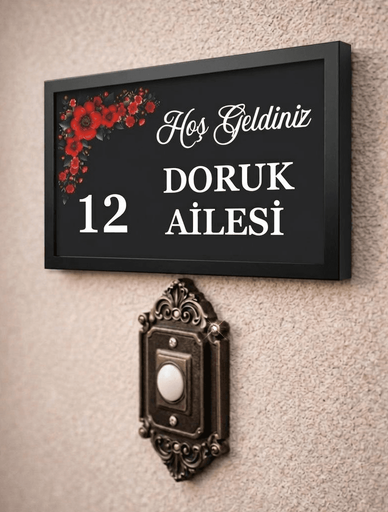 Altın Şeritli İsimlik - Lüks